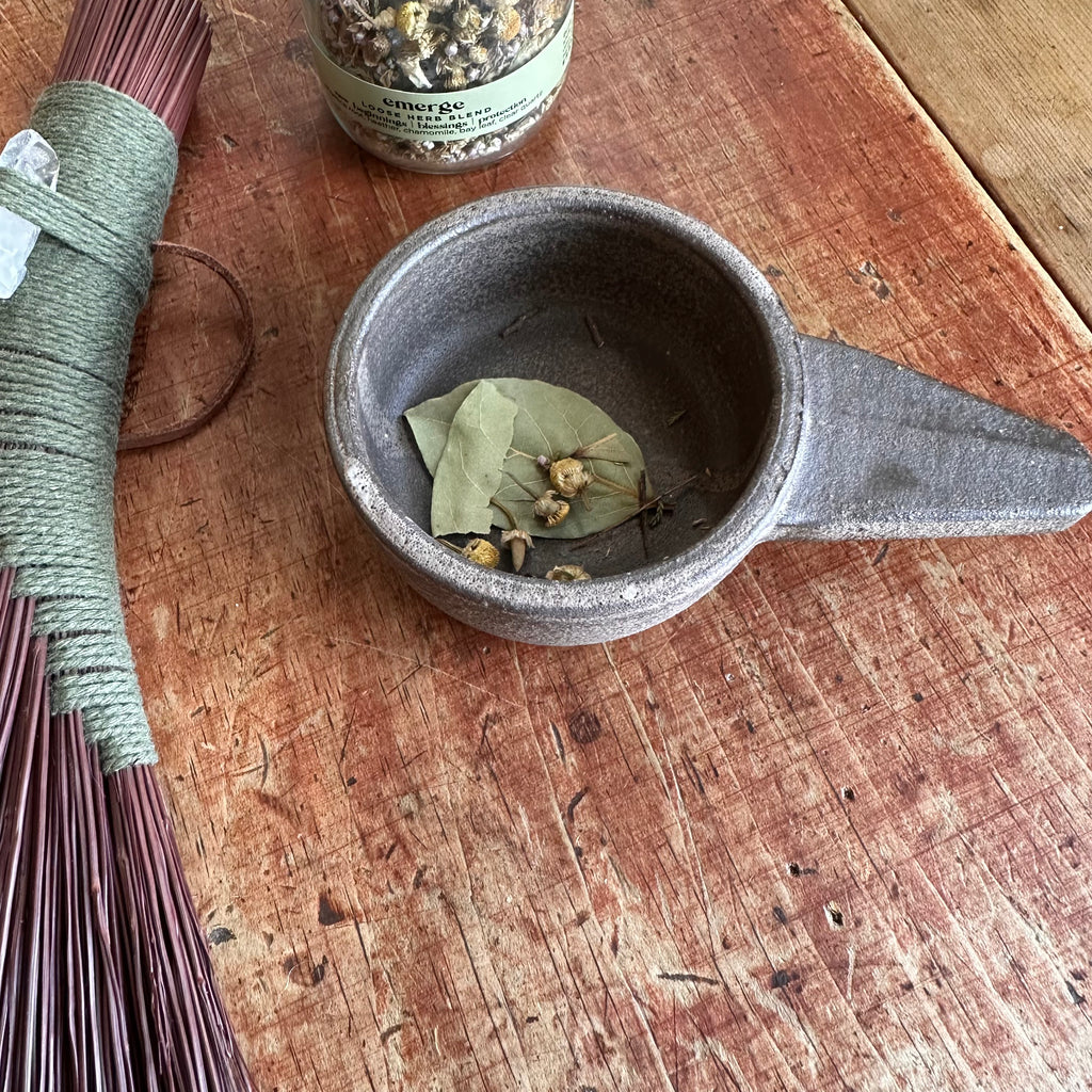 ceramic herb burning pot | Ahmee Ceramics